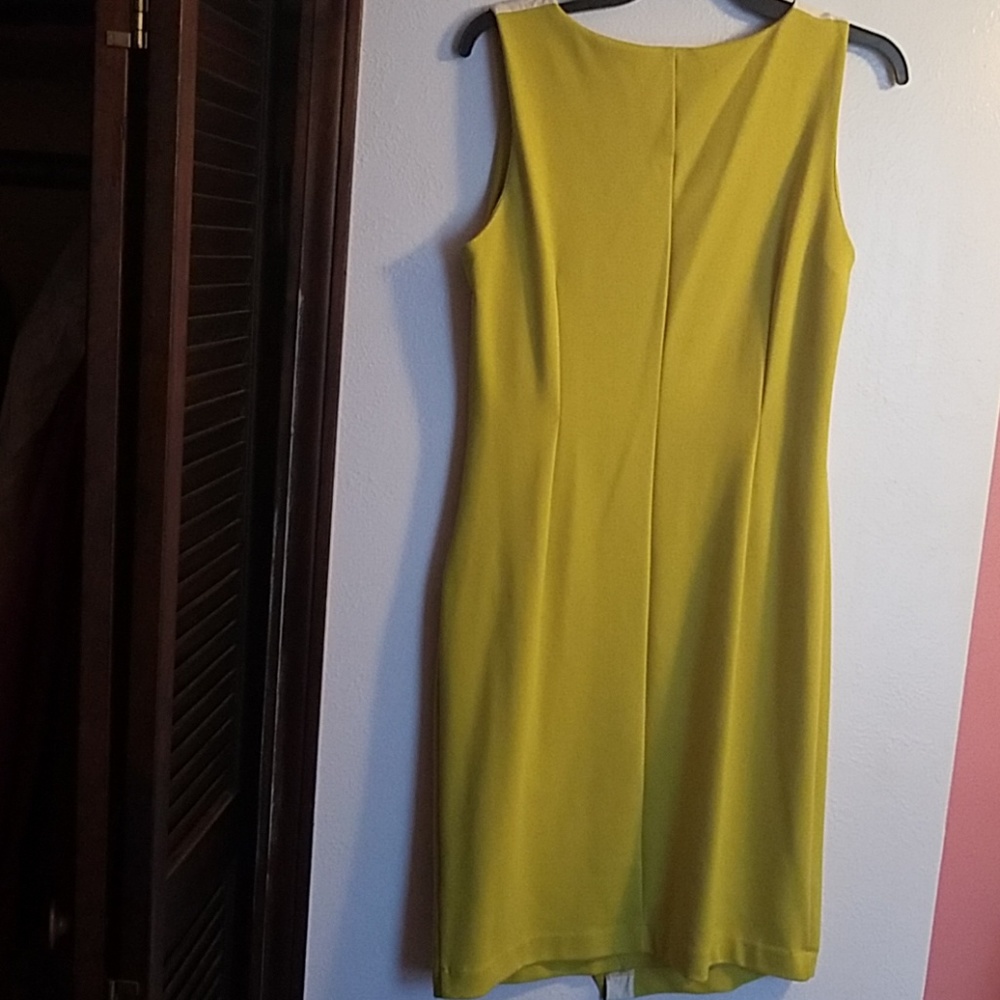 🌼Midi dress green with white leather 🌼 - Picture 4 of 8